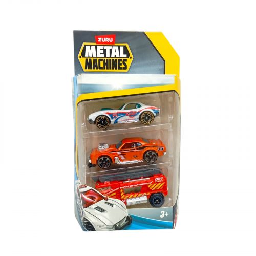 Машинки METAL MACHINES – CAR (3 шт), Мікс видів  мініатюра фото 1