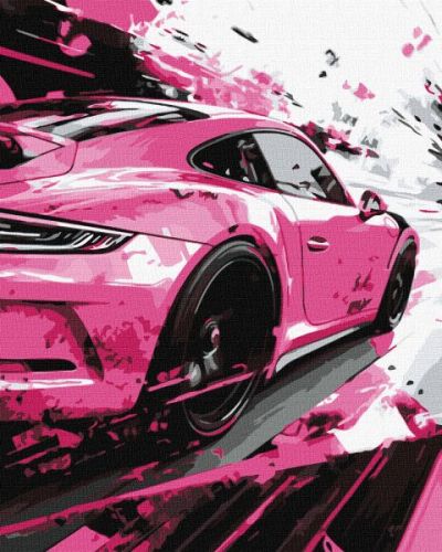 Картина за номерами - "Рожевий стиль" ©art_selena_ua, 40х50см  мініатюра фото 1