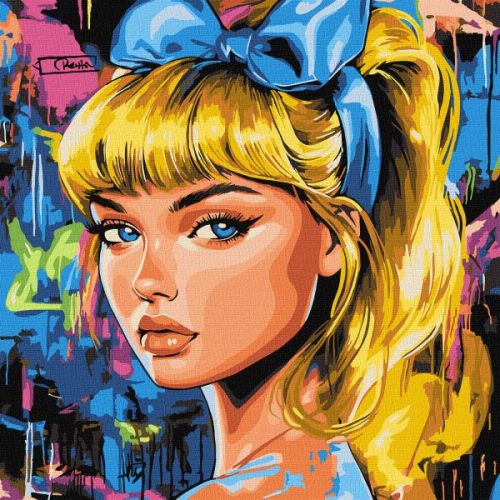 Картина за номерами - "Сучасна Попелюшка" ©art_selena_ua, 40х40см  мініатюра фото 1