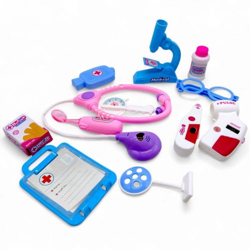 Ігровий набір "Маленький лікар" 12 деталей (блакитний)  мініатюра фото 1