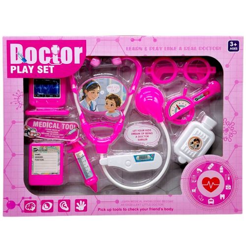 Набір лікаря в коробці (РОЖЕВИЙ)  мініатюра фото 1