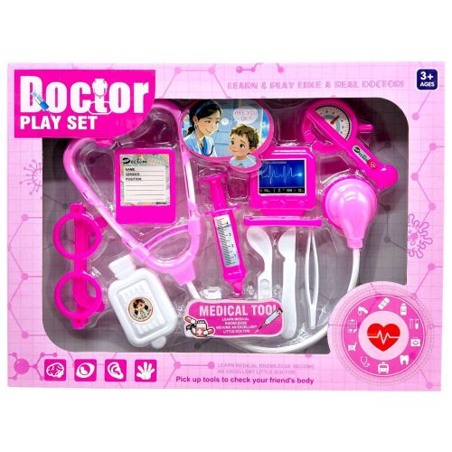 Набір лікаря в коробці (РОЖЕВИЙ)  мініатюра фото 1