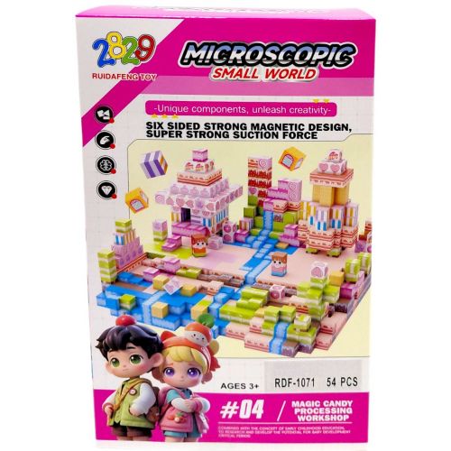 Магнитный конструктор "Small World", 54 дет  мініатюра фото 1
