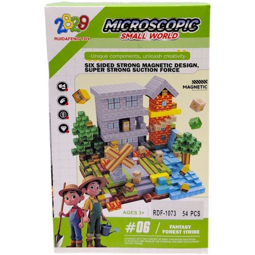 Магнитный конструктор "Small World", 54 дет  мініатюра фото 1
