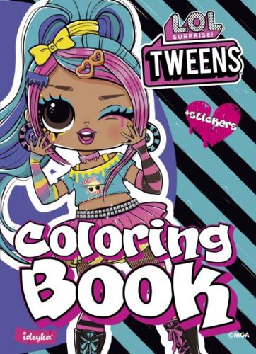 Книжка-розмальовка зі стікерами "Tweens Emma Emo"  мініатюра фото 1