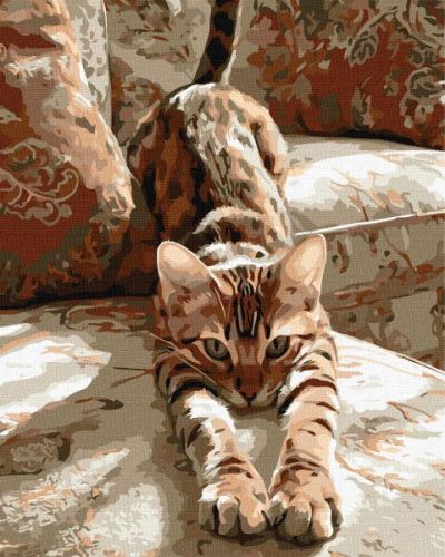 Картина за номерами - Ранкова розминка 40х50 см.  мініатюра фото 1