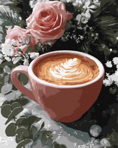 Картина за номерами - Новорічне лате 40х50 см.  мініатюра фото 1