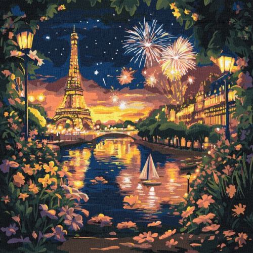 Картина за номерами - Салюти Парижу 40х40 см  мініатюра фото 1