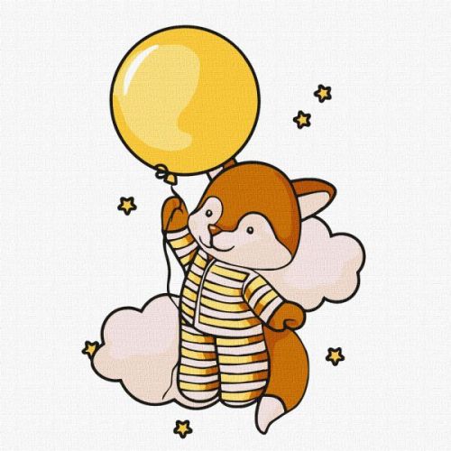 Картина за номерами - Досліджуючи небо 25х25 см.  мініатюра фото 1