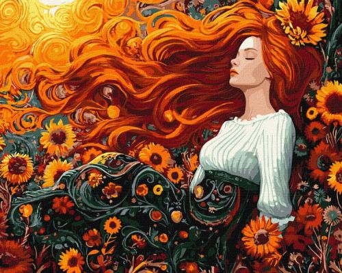 Картина за номерами - Квіти осені 40х50 см.  мініатюра фото 1