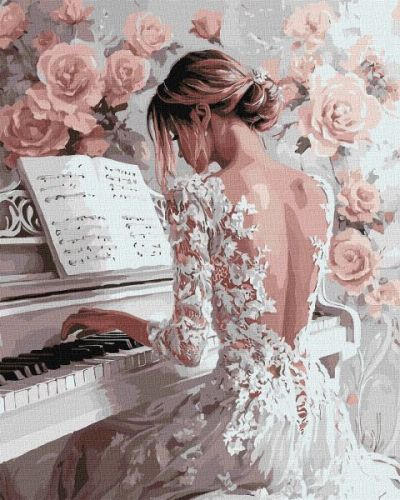 Картина за номерами - Елегантний етюд 40х50 см.  мініатюра фото 1