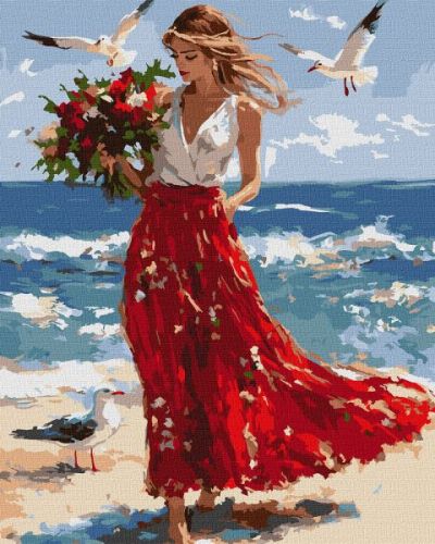 Картина за номерами - "Хвилі свободи" ©art_selena_ua, 40х50см  мініатюра фото 1