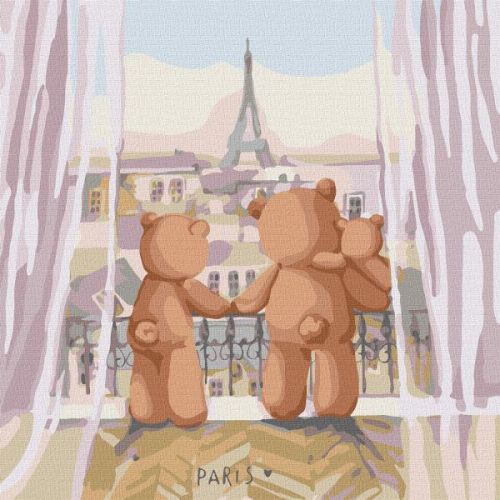 Картина за номерами - "Родинна подорож" ©tanya_bonya, 30х30см  мініатюра фото 1