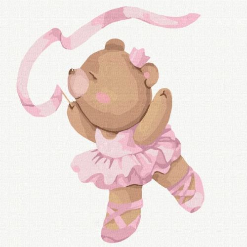 Картина за номерами - "Балеринка" ©tanya_bonya, 30х30см  мініатюра фото 1