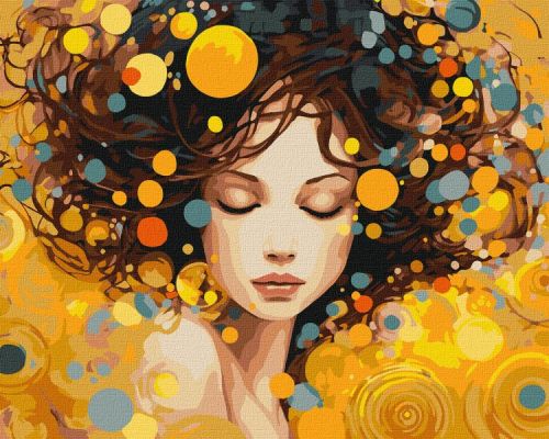 Картина за номерами - Портрет елегантності 40х50 см.  мініатюра фото 1