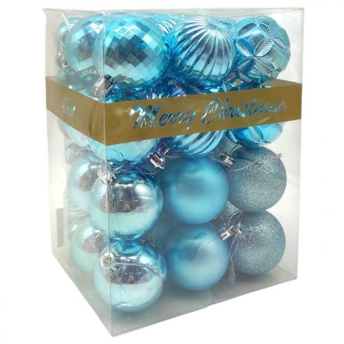 Уценка.  Новогодние украшения, шарики, 48 штук, в слюде - Повреждена упаковка  мініатюра фото 1