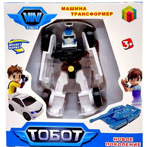 Трансформер Тобот 15x7x14 см (БЕЛЫЙ)  мініатюра фото 1