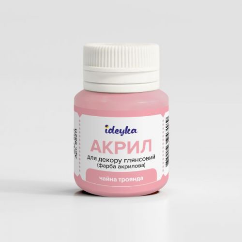 Акрил для декору - Чайна троянда  мініатюра фото 1