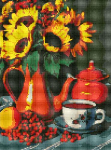 Алмазна мозаїка - "Чаювання влітку" ©art_selena_ua, 30х40см  мініатюра фото 1