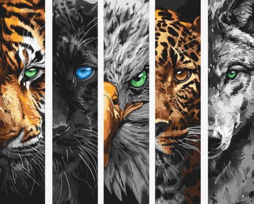 Картина за номерами - "Хижаки" ©art_selena_ua, 40х50см  мініатюра фото 1