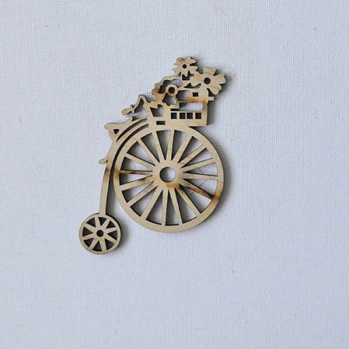 Декоративний елемент "Фігурка з фанери.  Підвіс велосипед 1"  мініатюра фото 1