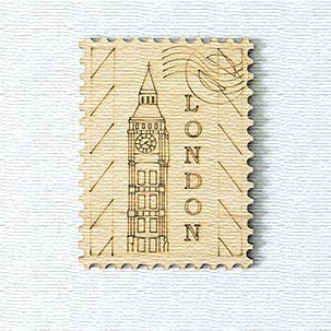 Декоративний елемент "Фігурка з фанери на магніті.  Марка №8"  мініатюра фото 1