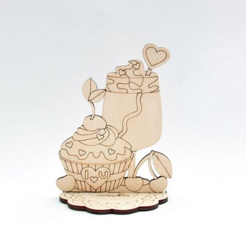 Декоративний елемент "Фігурка з фанери.  Bon appetite"  мініатюра фото 1