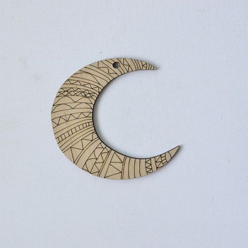 Декоративний елемент "Фігурка з фанери.  Півмісяць"  мініатюра фото 1