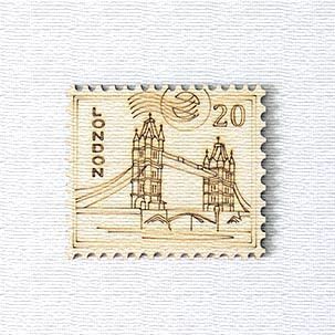 Декоративний елемент "Фігурка з фанери на магніті.  Марка №4"  мініатюра фото 1