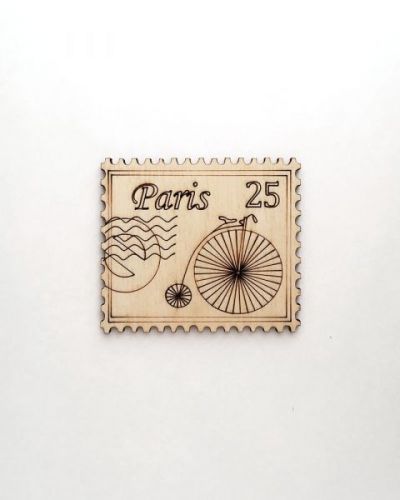 Декоративний елемент "Фігурка з фанери на магніті.  Париж"  мініатюра фото 1