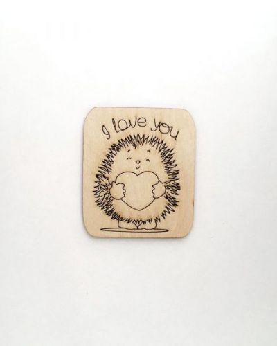 Декоративний елемент "Фігурка з фанери на магніті.  LOVE #23"  мініатюра фото 1