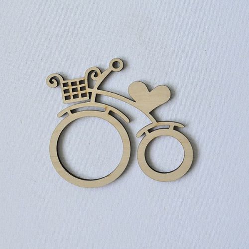 Декоративний елемент "Фігурка з фанери.  Підвіс велосипед"  мініатюра фото 1