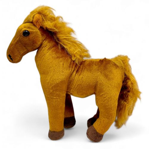 М'яка іграшка "Коник" 25 см (КОРИЧНЕВИЙ)  мініатюра фото 1