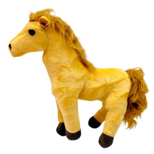 М'яка іграшка "Коник" 25 см (СВІТЛО-КОРИЧНЕВИЙ)  мініатюра фото 1