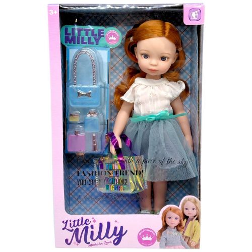 Лялька "Little Milly" 30 см (РУДА В СПІДНИЦІ)  мініатюра фото 1
