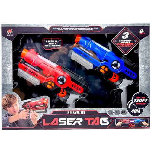 Бластери, бойвий набір 2в1 (ЧЕРВОНИЙ+СИНІЙ)  мініатюра фото 1