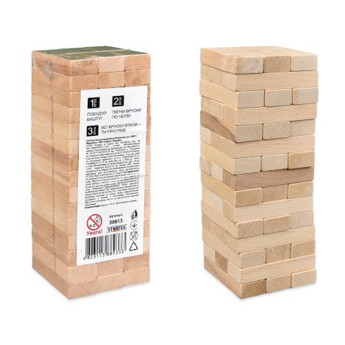 Настільна гра "Джанга" 45 брусків українською мовою  мініатюра фото 1