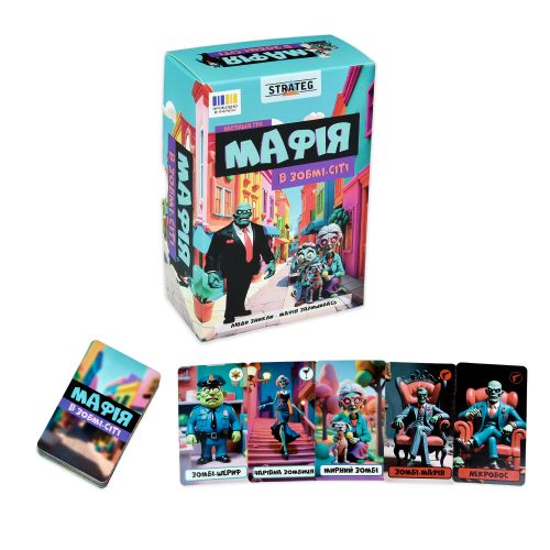 Настільна гра "Мафія в Зомбі-сіті" (укр)  мініатюра фото 1