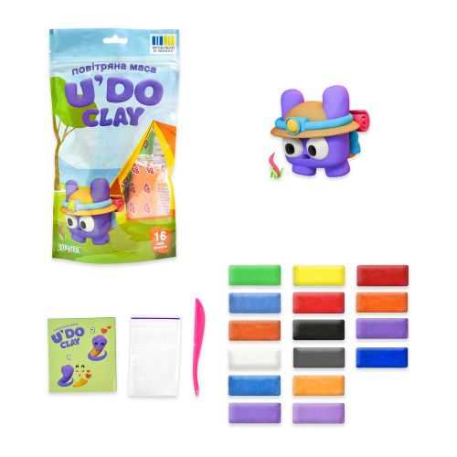 Набір для творчості "UʼDO Clay 16 шт"  мініатюра фото 1