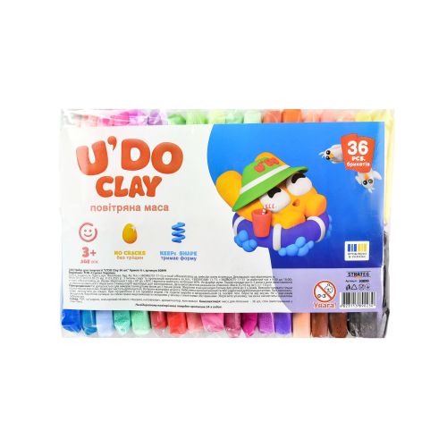 Набір для творчості "UʼDO Clay" 36 кольорів по 6г  мініатюра фото 1