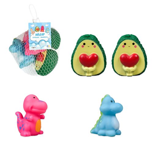Набір іграшок-пищалок "Маленькі друзі"  мініатюра фото 1