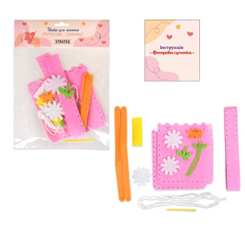 Набір для шиття "Фетрова сумочка: Квіткова"  мініатюра фото 1
