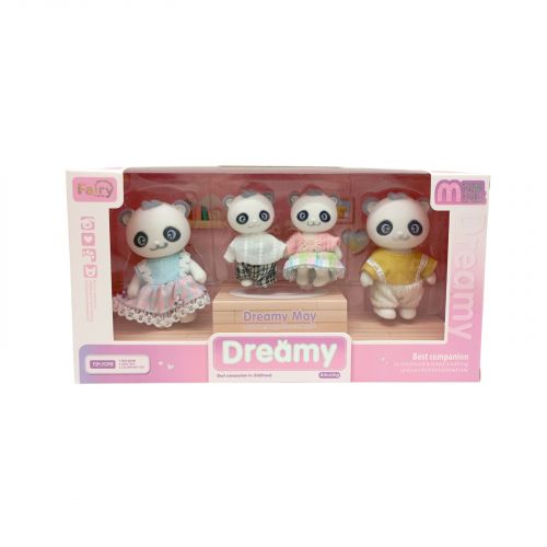 Флоксові тварини “Панди”, 4 штуки, рухомі кінцівки, в коробці, мікс видів  мініатюра фото 1