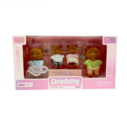 Флоксові тварини “Ведмедики”, 4 штуки, рухомі кінцівки, в коробці, мікс видів  мініатюра фото 1