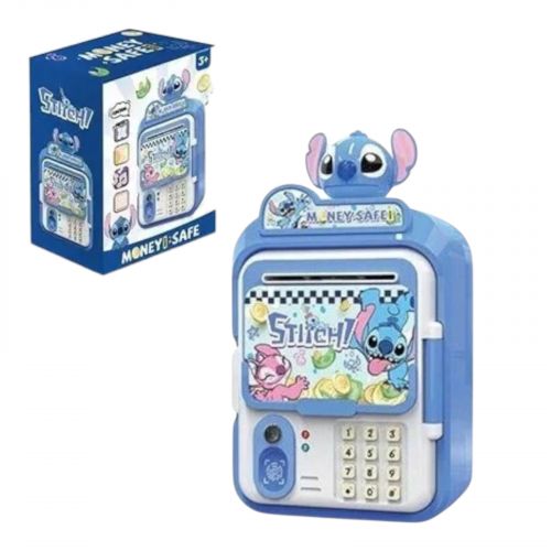 Сейф звуки, підсвічування, наліпки, іграшкові гроші, в коробці  мініатюра фото 1