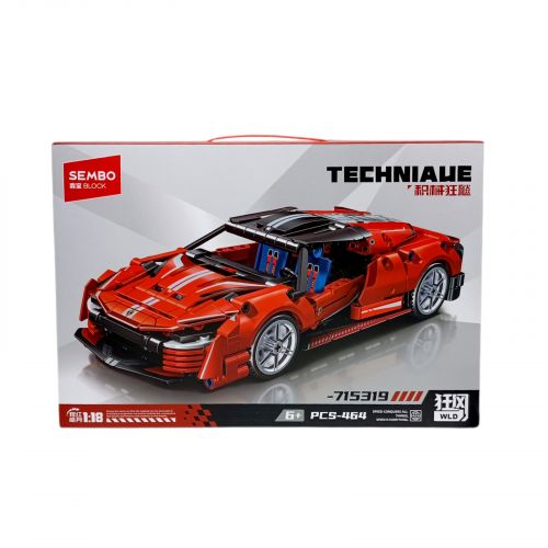 Конструктор “Машинка”, 464 елементи, масштаб 1:18, в коробці  мініатюра фото 1