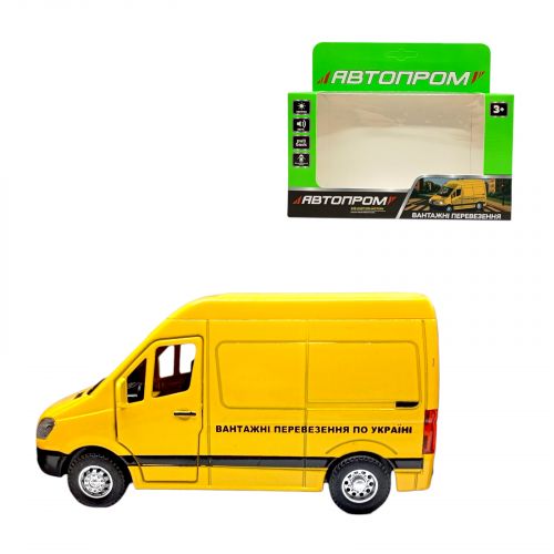 Машина АВТОПРОМ MERCEDES SPRINTER (ЖОВТИЙ)  мініатюра фото 1