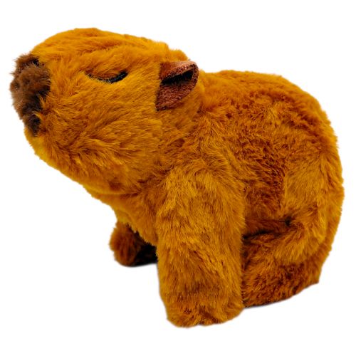 Мʼяка інтерактивна іграшка "Капібара" (коричнева)  мініатюра фото 1