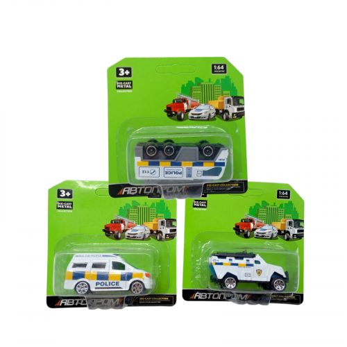 Машина мет.  АВТОПРОМ планшет 15,5*11,5*4см.  мікс видів  мініатюра фото 1