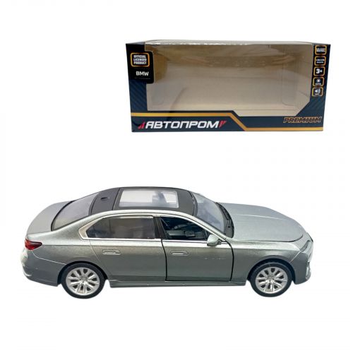 Машина мет.  АВТОПРОМ BMW I7, батар, світло, звук, відкр. двері, кор.  18*9*8см  мініатюра фото 1